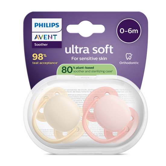 Philips Avent Ultra Soft (0-6m) Jaune & Orange