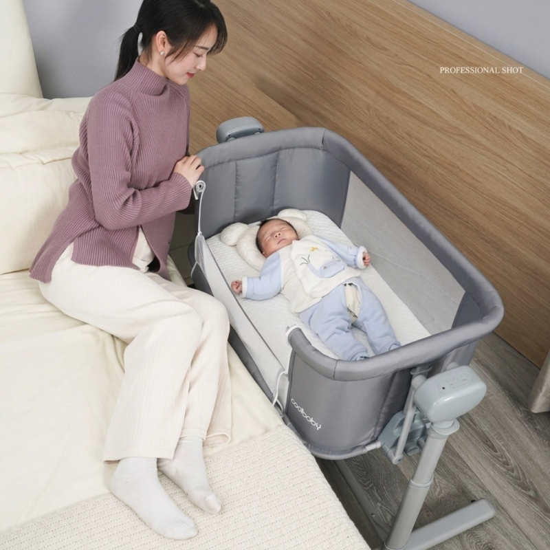 Berceau Cododo Électrique 5-en-1 Coolbaby – Balancelle, Parc & Bluetooth