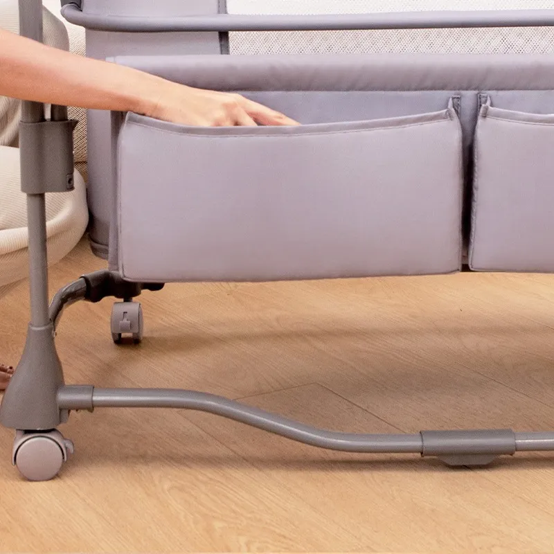 Berceau Cododo Mastela Bluetooth Gris – Bascule Automatique