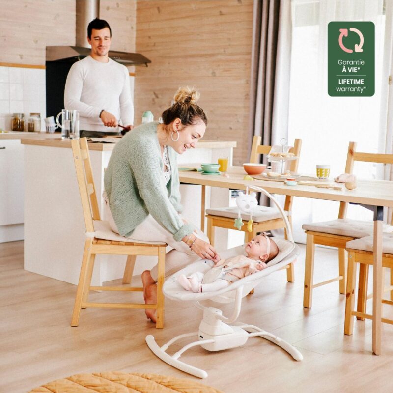 Balancelle Electrique Bébé Latérale Lichen Badabulle