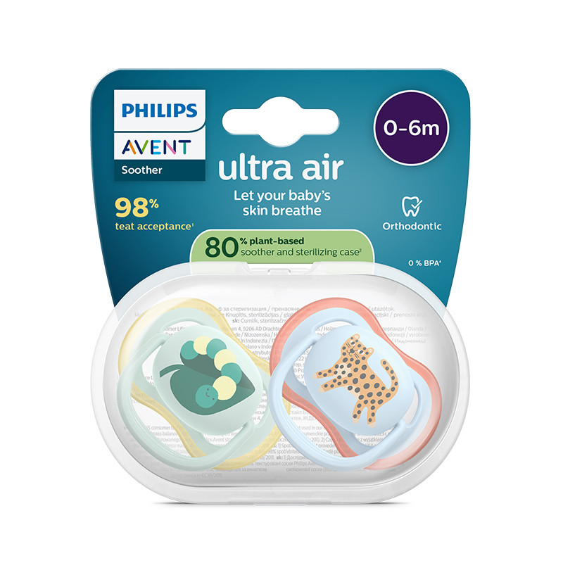 Sucettes Philips Avent Ultra Air (0-6m) | bebeluxe.ma
