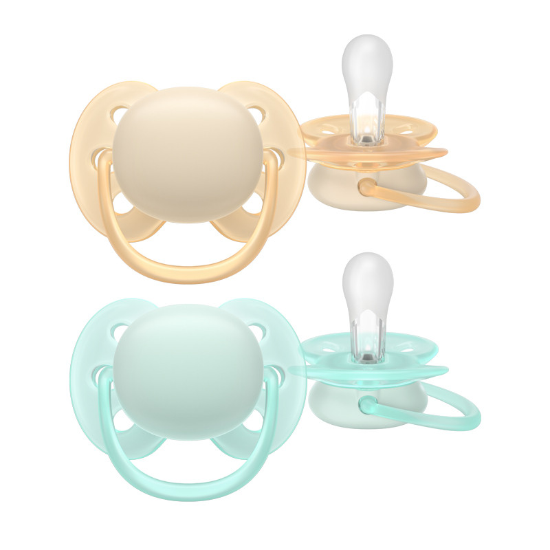 Philips Avent Ultra Soft (0-6m) Jaune & Vert