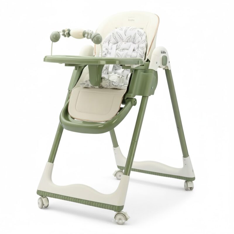 Chaise Haute Bébé Kidilo KD805 avec Plateau et Roues