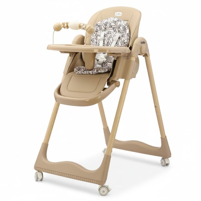 Chaise Haute Bébé Kidilo KD805 avec Plateau et Roues