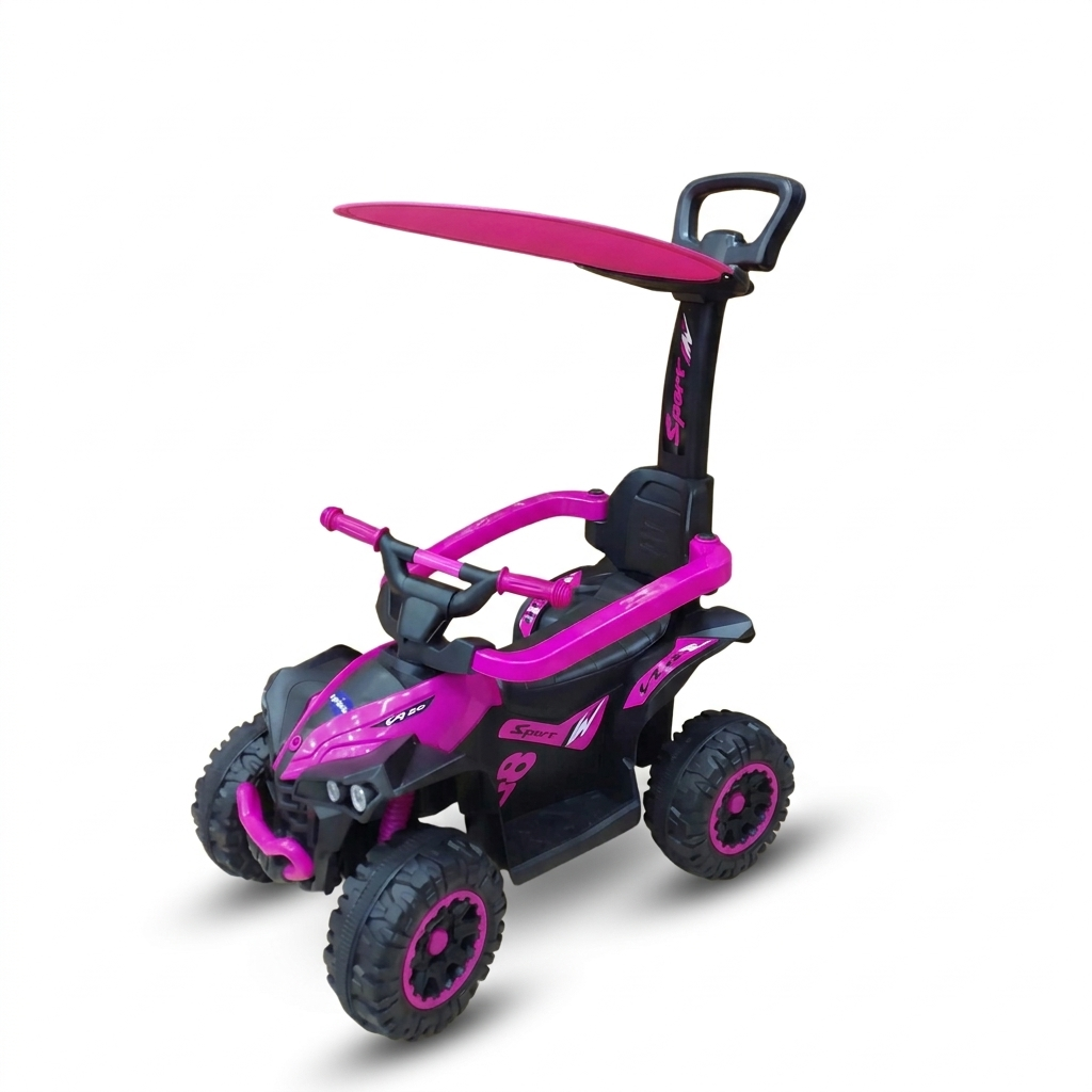 Porteur Enfant 3 en 1 – Voiture à pousser avec auvent