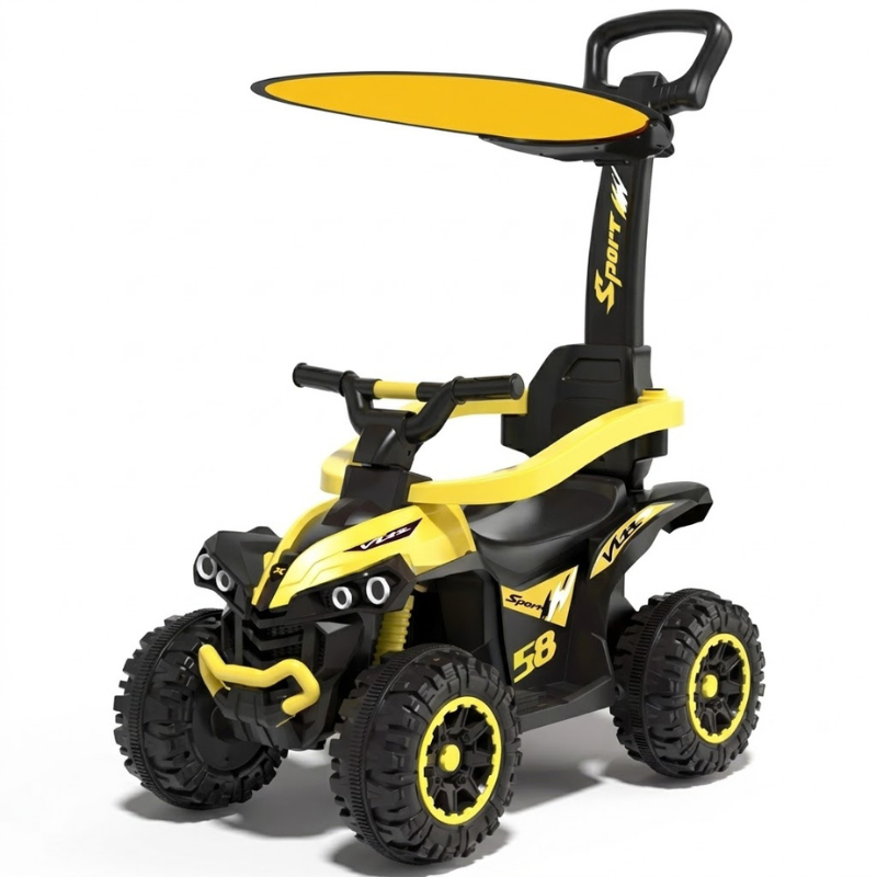 Porteur Enfant 3 en 1 – Voiture à pousser avec auvent