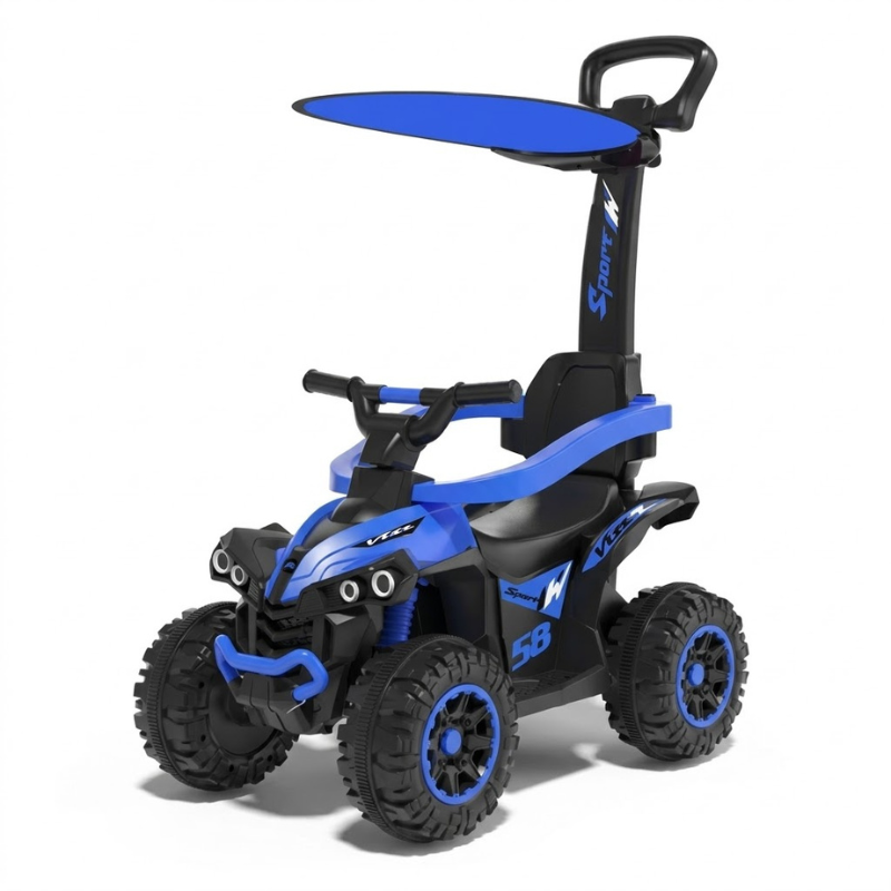 Porteur Enfant 3 en 1 – Voiture à pousser avec auvent