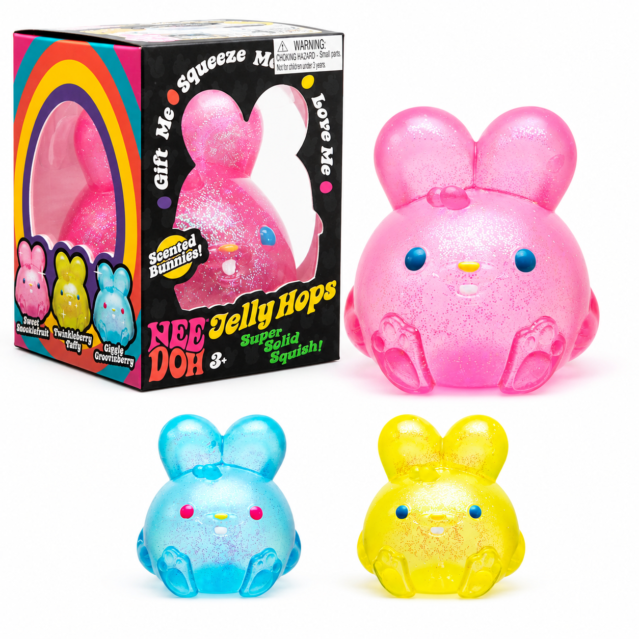 Schylling NeeDoh Jelly Hops – Lapin Squishy Sensoriel