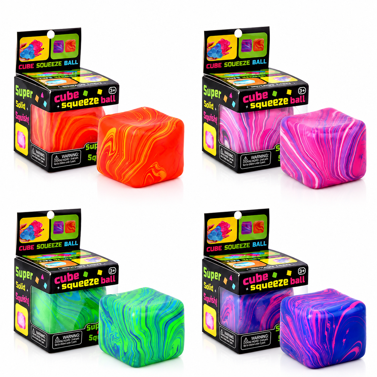 Cube Squeeze Ball – Squishy Cube Anti-Stress