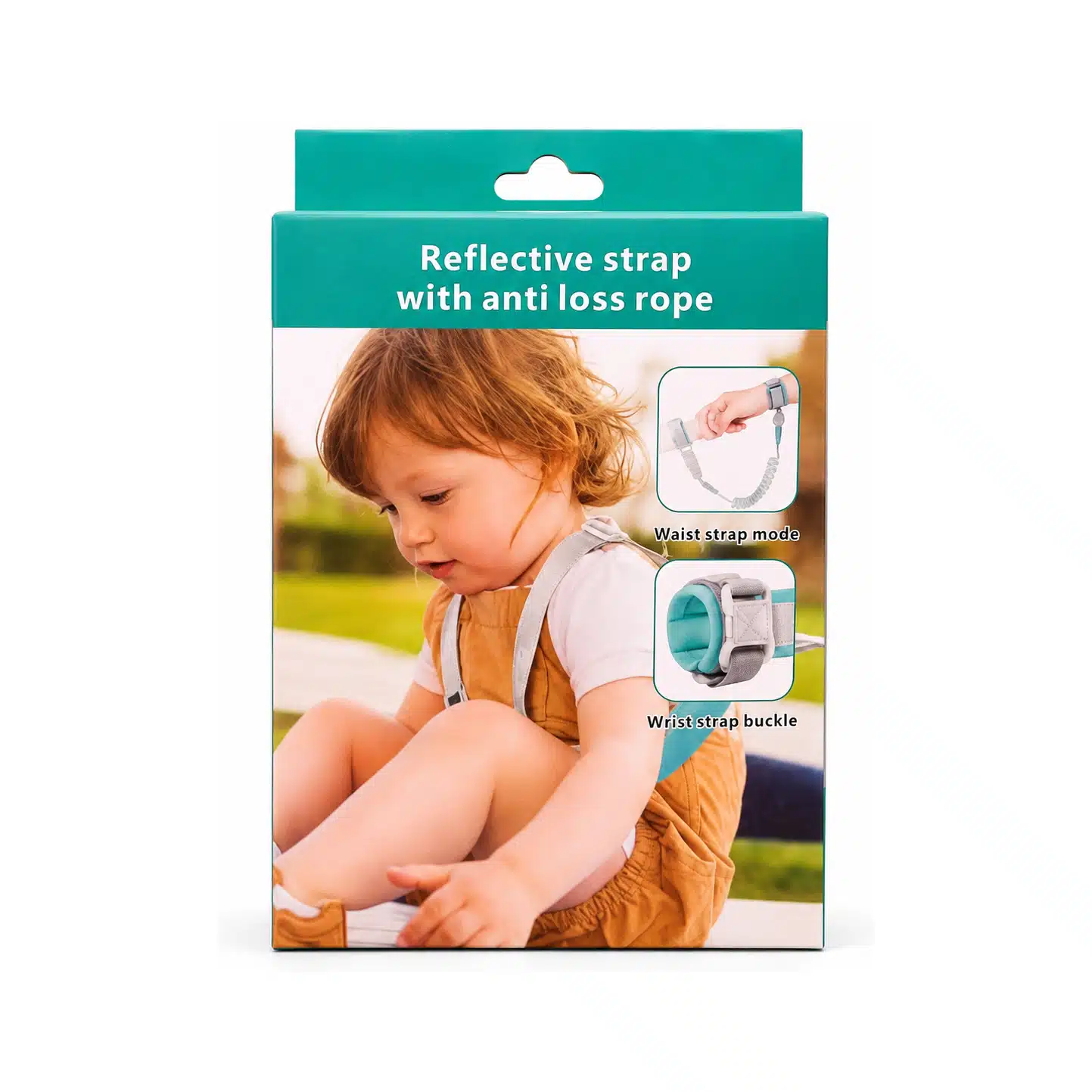 Sangle réfléchissante enfant avec laisse anti-perte – Image 2