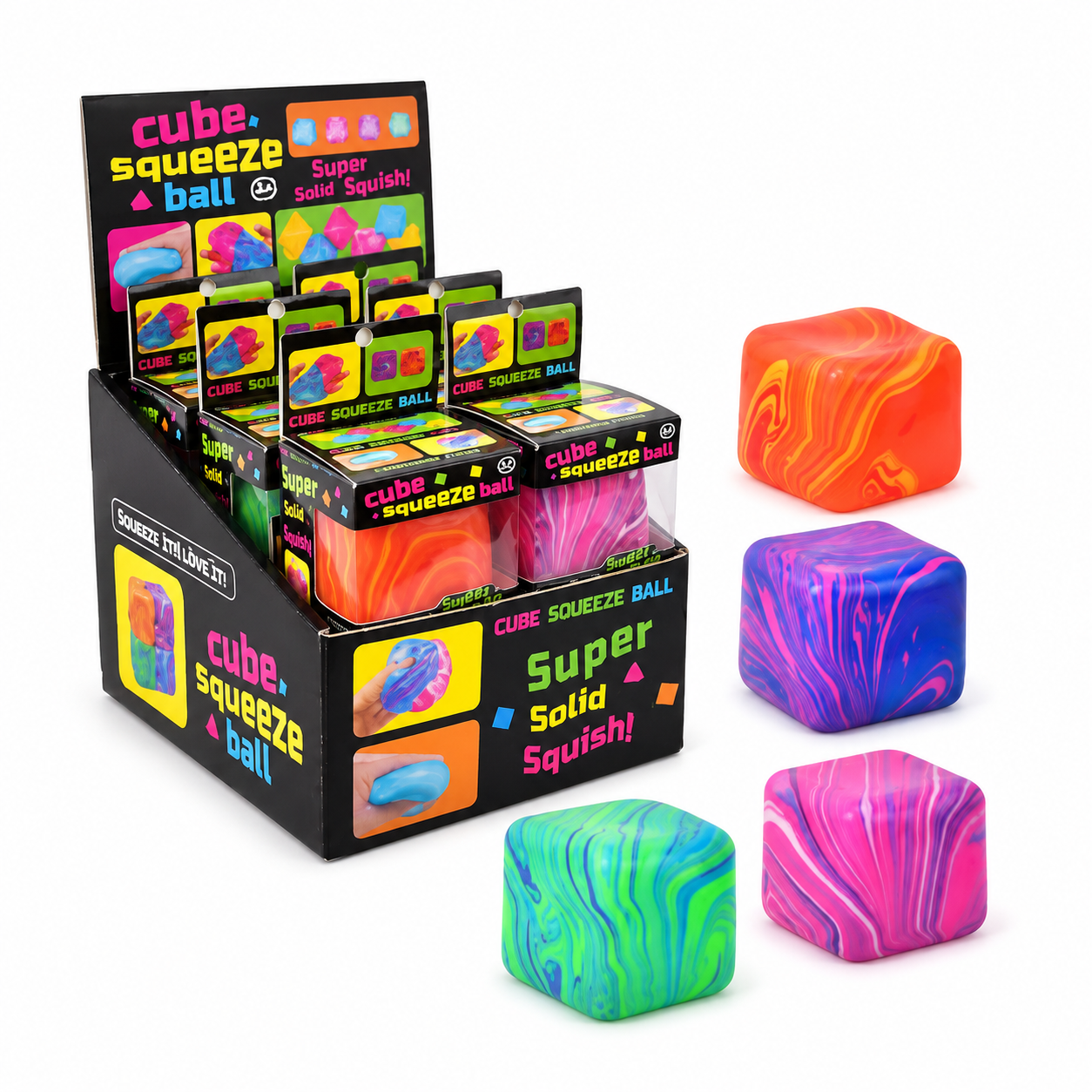Cube Squeeze Ball – Squishy Cube Anti-Stress – Image 2
